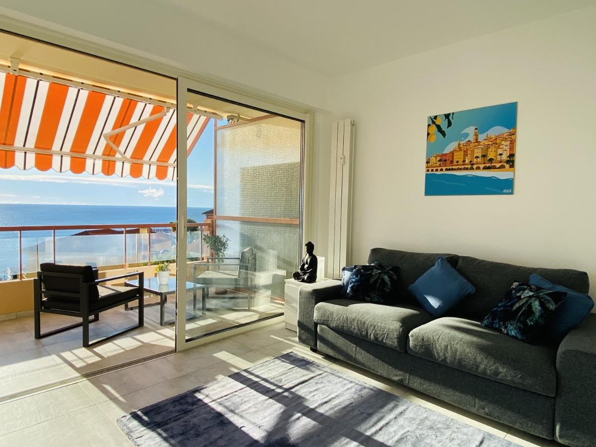 Le Vigia-Vue Mer-Terrasse-Climatisation-Parking Menton Ngoại thất bức ảnh