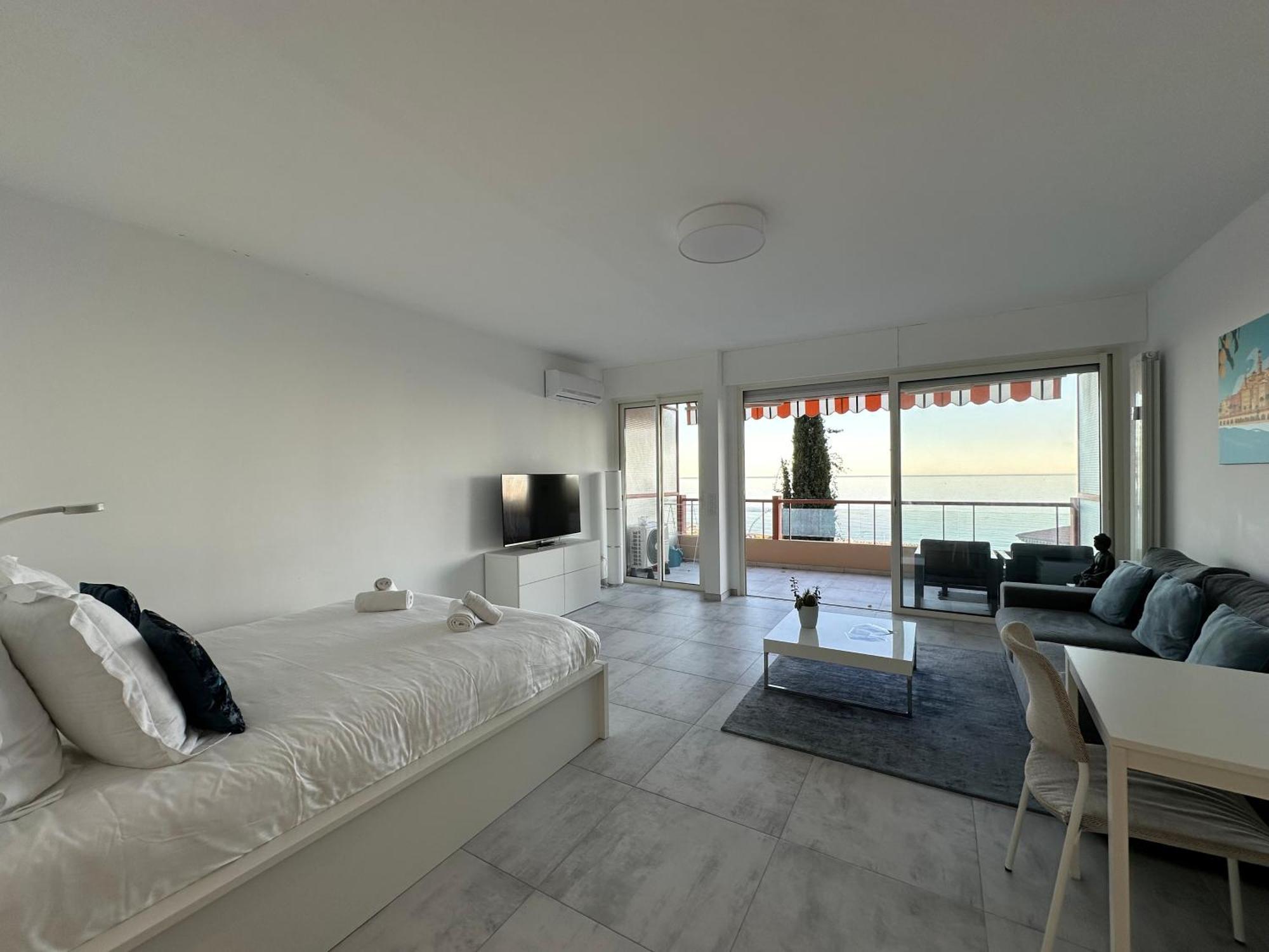 Le Vigia-Vue Mer-Terrasse-Climatisation-Parking Menton Ngoại thất bức ảnh