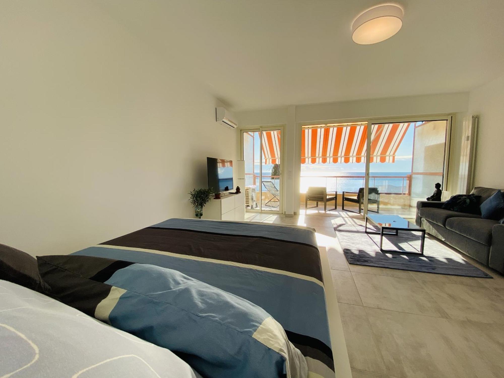 Le Vigia-Vue Mer-Terrasse-Climatisation-Parking Menton Phòng bức ảnh