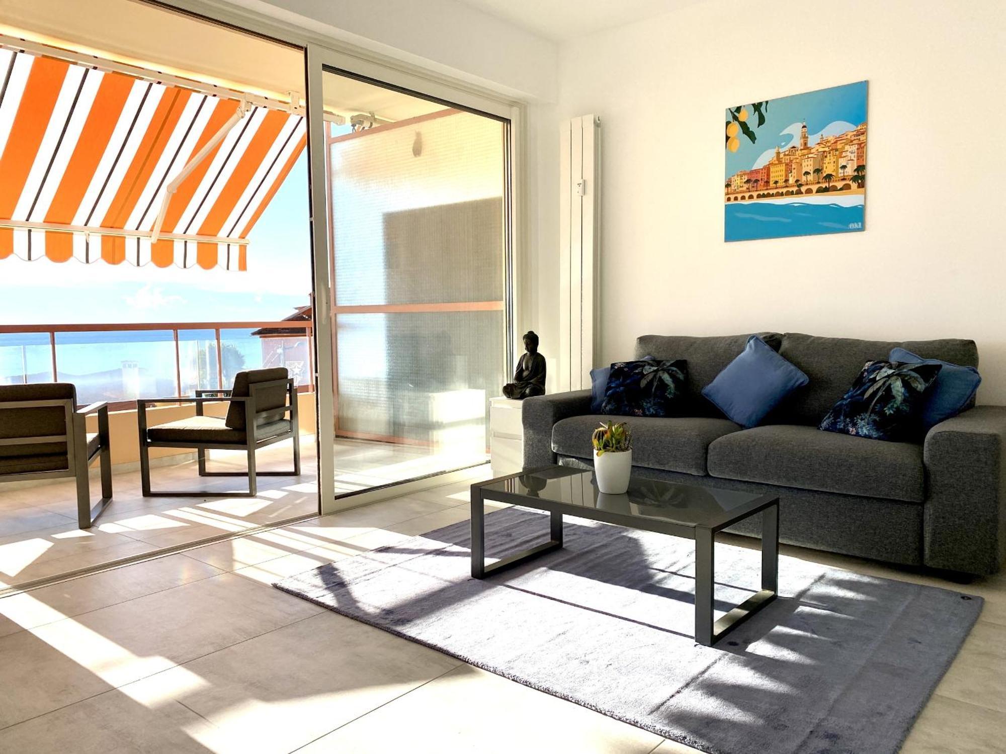 Le Vigia-Vue Mer-Terrasse-Climatisation-Parking Menton Phòng bức ảnh